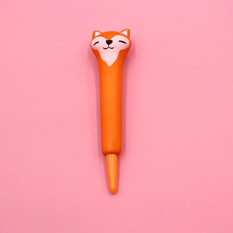 Cartoon-themed soft vent pen with 0.5mm gel tip compatible with iPhone models