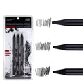 Six graphite sketching pencils in wood-free full lead design with HB 2B 4B 6B 8B EE grades