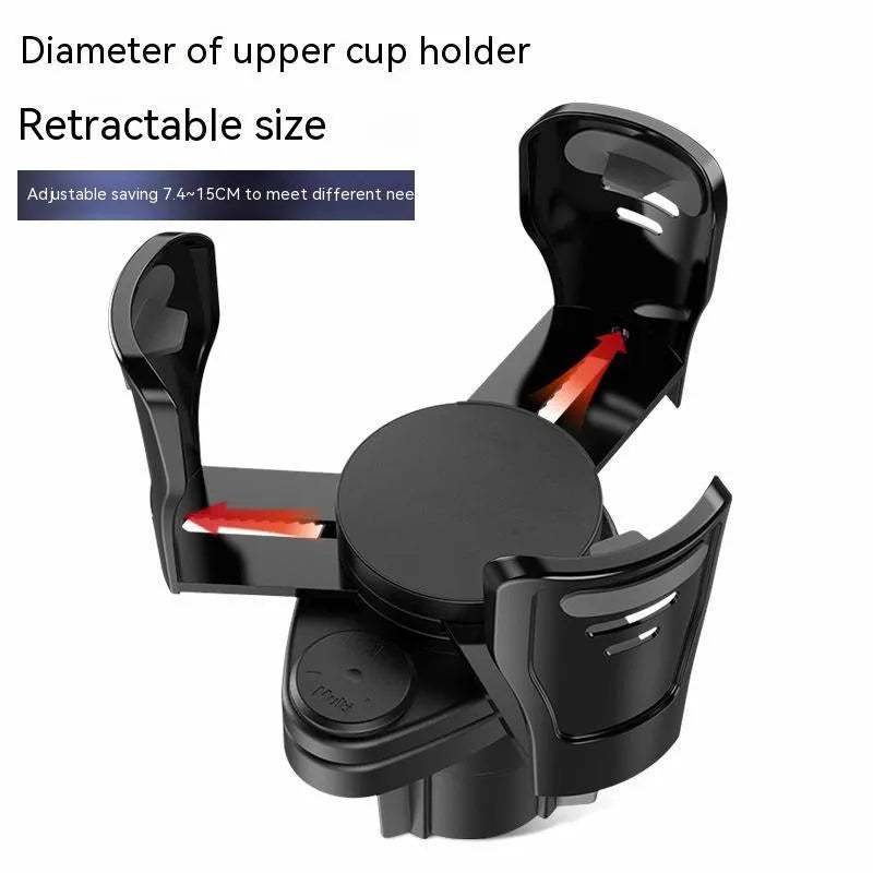 Second generation car cup holder modification in carbon fibre or matte finish