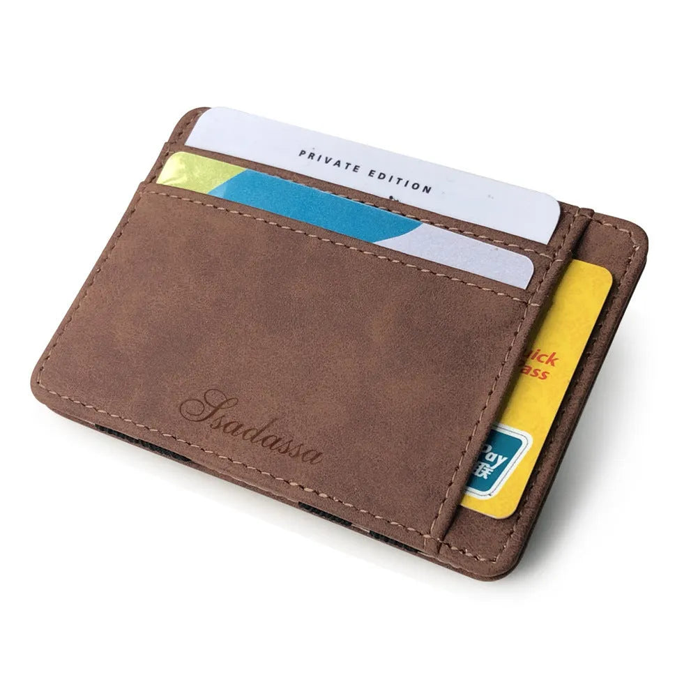 Korean style matte leather coin purse wallet with horizontal square shape measuring 10x7.5x0.5cm