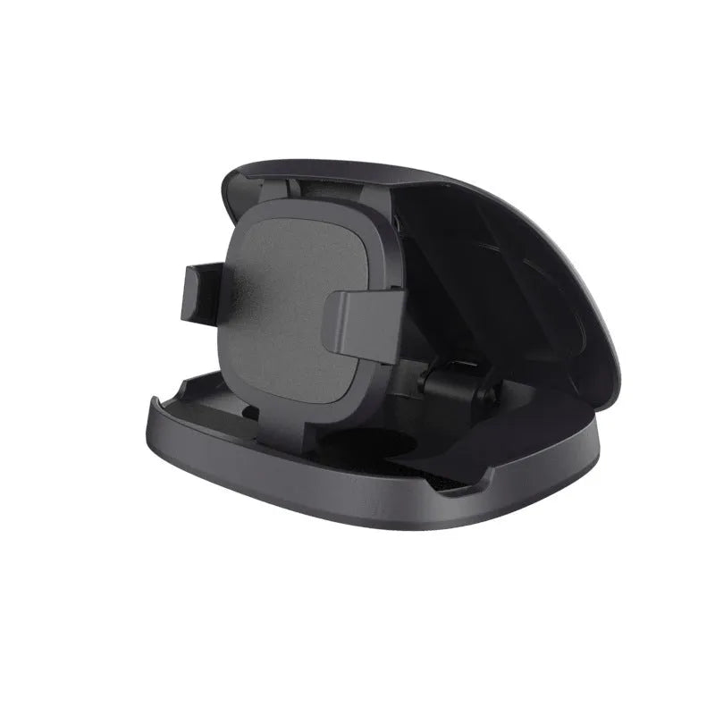 Black rotating suction cup car bracket for mobile phone and sat nav mounting on windscreen