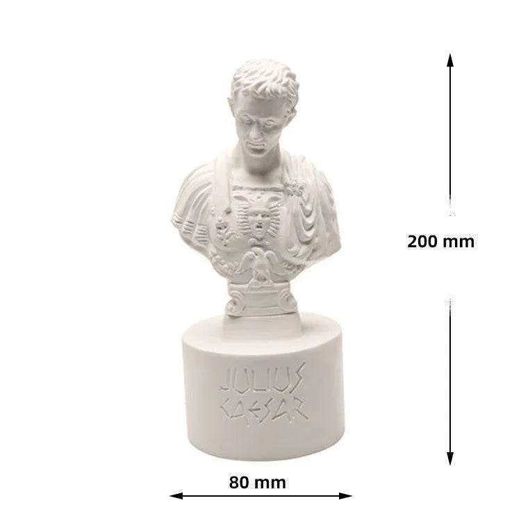 White American creative character design synthetic resin pen holder for desk organisation