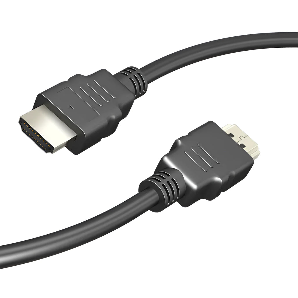 Black HDMI video cable with HDMI connectors available in multiple length options