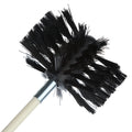 600mm long flexible chimney cleaning brush with nylon bristles for dryer ducts and range hoods.