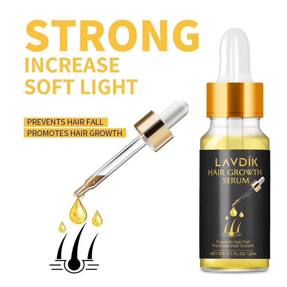 20ml bottle of damaged hair repair hair growth essence oil with pipette dispenser