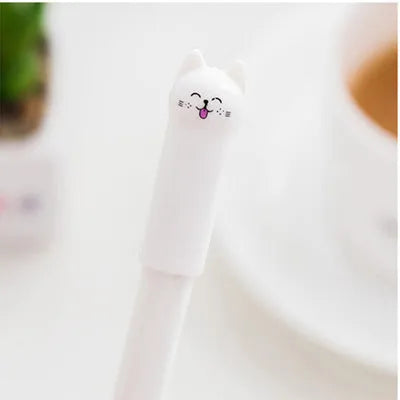 Cute pendulum cat gel pen with 0.5mm tip in various colour options