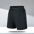 Men's loose fit quick-drying beach shorts in polyester ice silk fabric available in multiple colours
