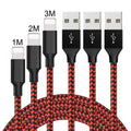Braided fast-charging USB cable with Micro USB connector for Android phones.