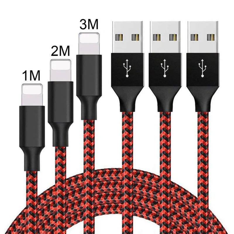 Braided fast-charging USB cable with Micro USB connector for Android phones.