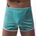 Men's three-point boxers in a cotton and nylon blend, shown in black, on a mid-waist fit model.