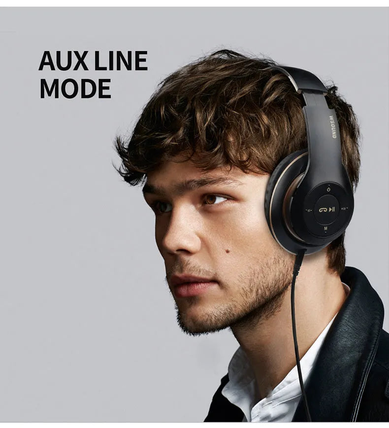 Blue and red coloured Bluetooth wireless stereo headset with over-ear bilateral design.