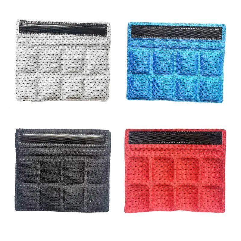 Universal cycling helmet liner with breathable sponge material and velcro chin pad in black, blue, red, or grey
