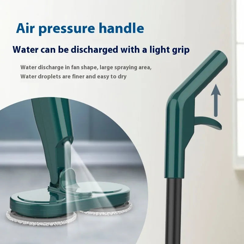 Wireless electric sweeping and mopping machine with USB charging port and separate wash basin