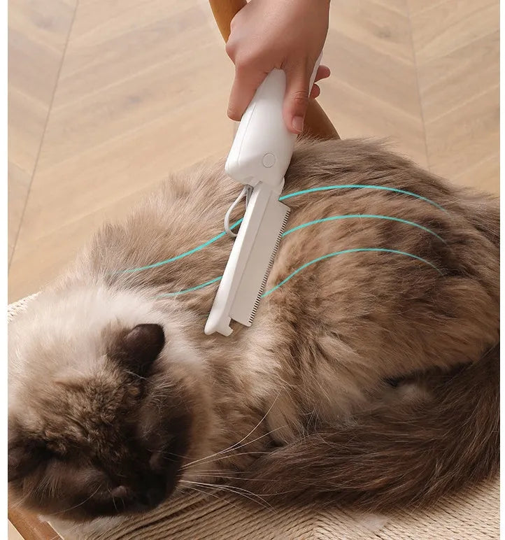 ABS plastic pet grooming brush for cats and dogs with wardrobe mesh storage grid