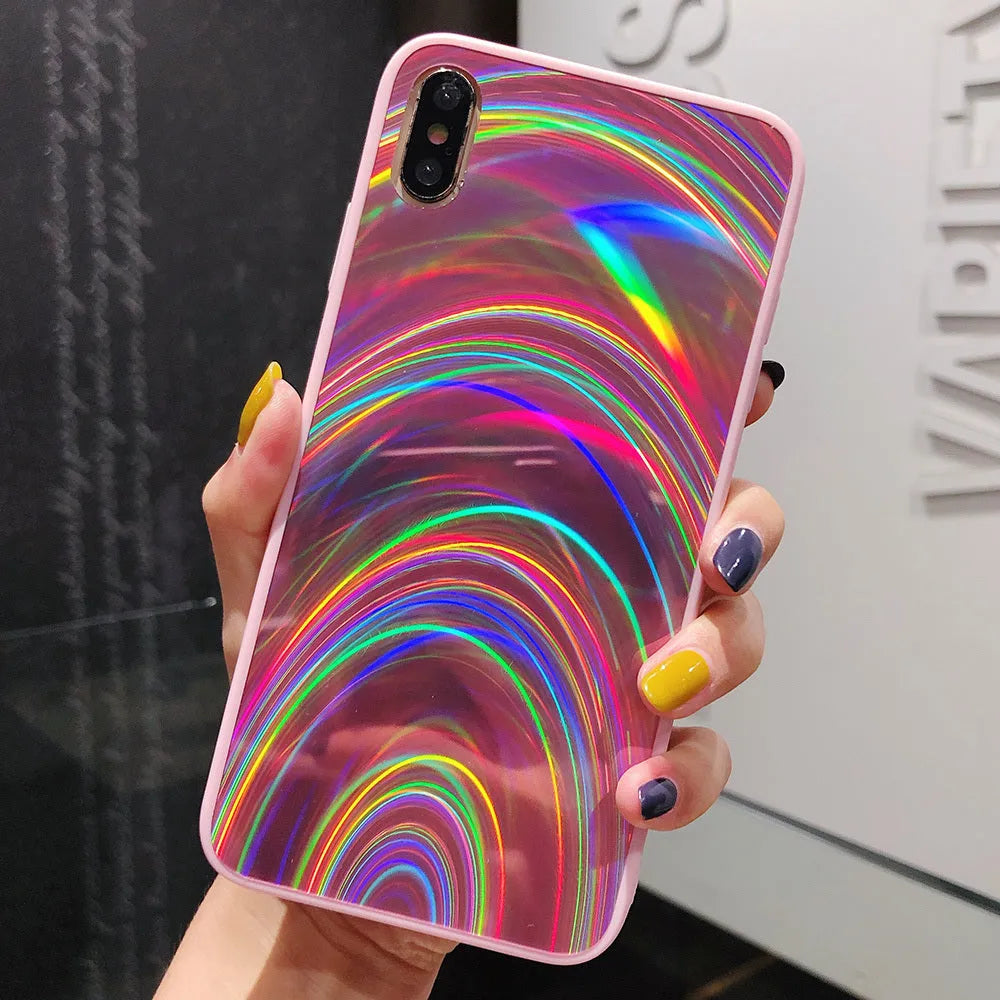 Marble pattern shockproof silicone phone case for Samsung models in multiple colours.
