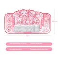 Hexagonal dragon crane machine pattern large cloth mouse pad measuring 75×40cm