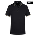 Polo shirt lapel short sleeve in pearl cotton, regular fit, available in multiple colours including white and black