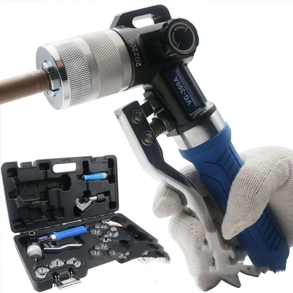 High-strength alloy steel hydraulic tube expander tool, VG-300 style, for refrigeration maintenance.