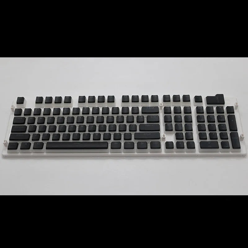 108 key pudding cream translucent mechanical keyboard keycap set in two-colour milk skin design
