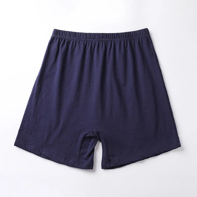 Men's solid colour high-waist boxer shorts in modal fabric, shown in multiple colours.