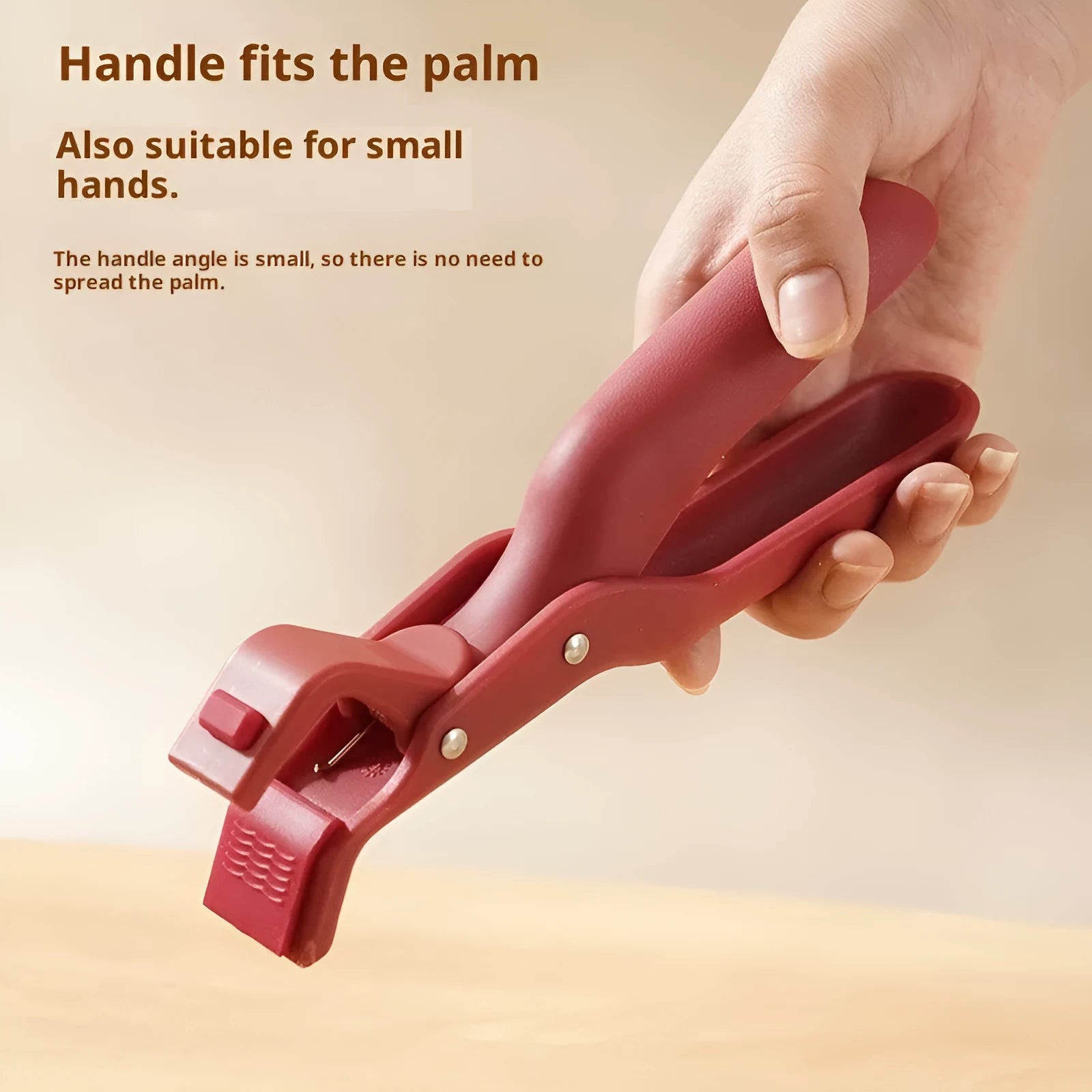 Creative household kitchen silicone anti-scalding clip in Azurite Green colour for handling hot pots