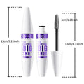 White waterproof mascara 10ml container with brush for shaping and curling application