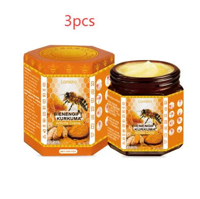 30g jar of turmeric joint soothing cream with natural botanical extracts