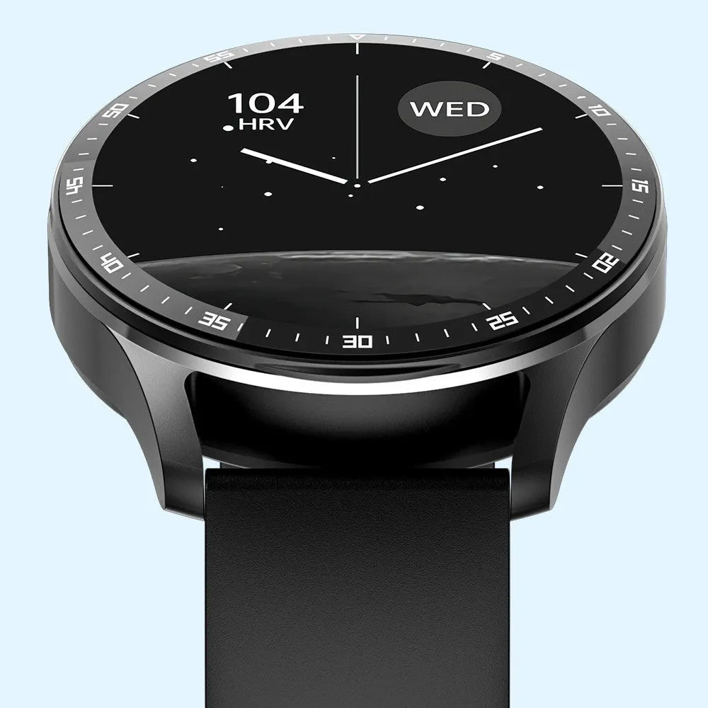 X7 smart watch with black zinc alloy case and TPU strap showing large screen and Bluetooth call function