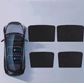 Ice crystal skylight sun visor for car thermal insulation in beige or black pattern.