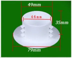 Plastic air conditioning hole cover kit with splits, plug caps, tuyeres, and sealing glue.