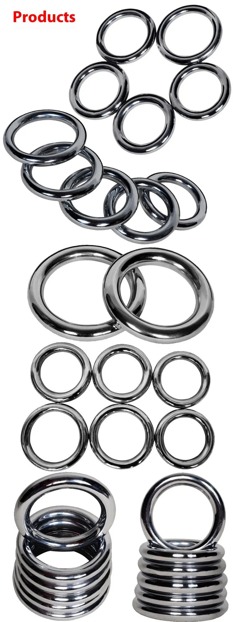 Wing Chun Power Carbon Steel training ring showing its circular form and electroplated metallic finish.