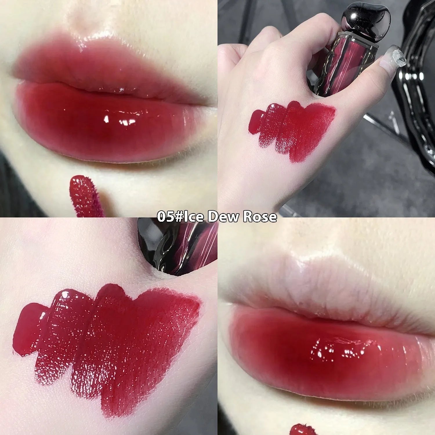 Glacier Lava Lip Lacquer in mirror makeup finish with seven colour options 01-07