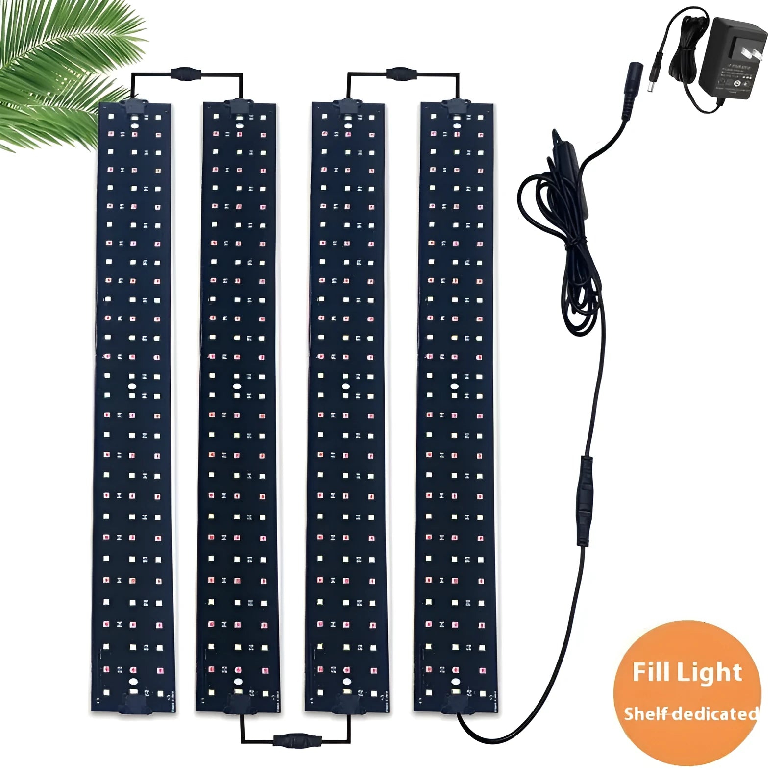 LED full spectrum plant growth lamp with 546 LED beads, aluminium shell, 40W, warm pink light, timers and dimmers