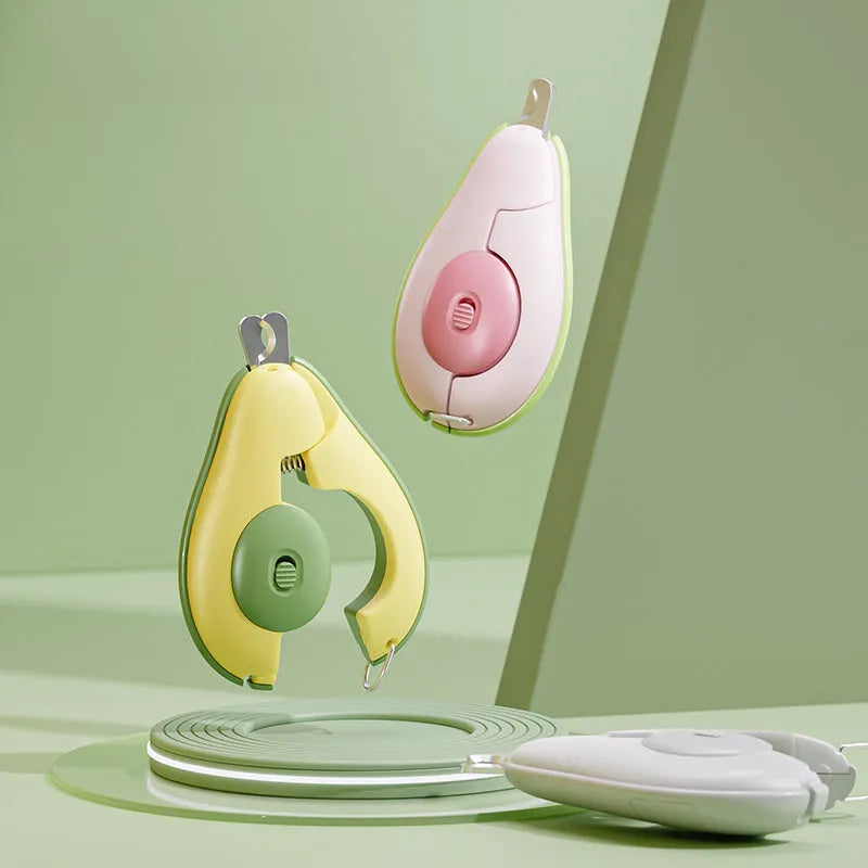 Professional LED pet nail clipper for small dogs and cats in green, pink, or white colours