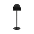 Ins pattern dimmable night lamp with thin round bottom design in black or white options