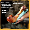 A high-calcium roasted ox bone flavour molar rod chew for puppies, shown in large, medium, and small sizes.