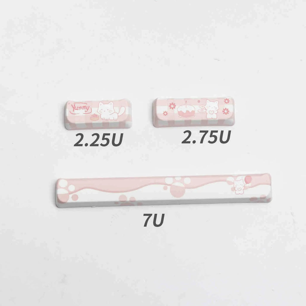 Full set of PBT sublimation printed keycaps for mechanical keyboards, over 98 keys with universal profile