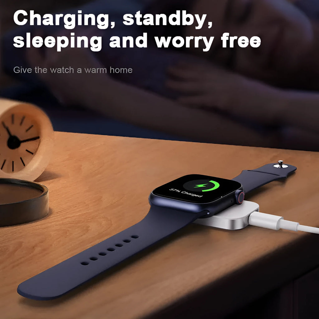 Three-in-one magnetic wireless charging station with compact design measuring 4.3cm in black and white colour options