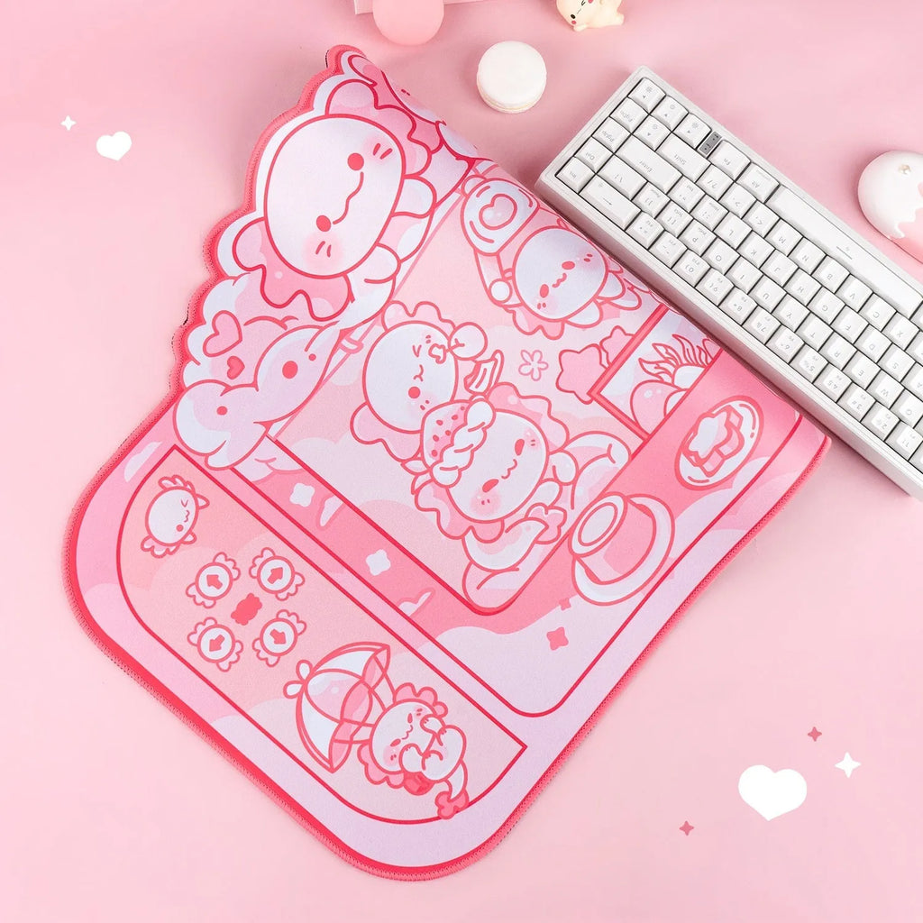 Hexagonal dragon crane machine pattern large cloth mouse pad measuring 75×40cm