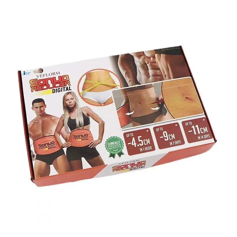Waist support sauna massage belt for hot compress and fat reduction.