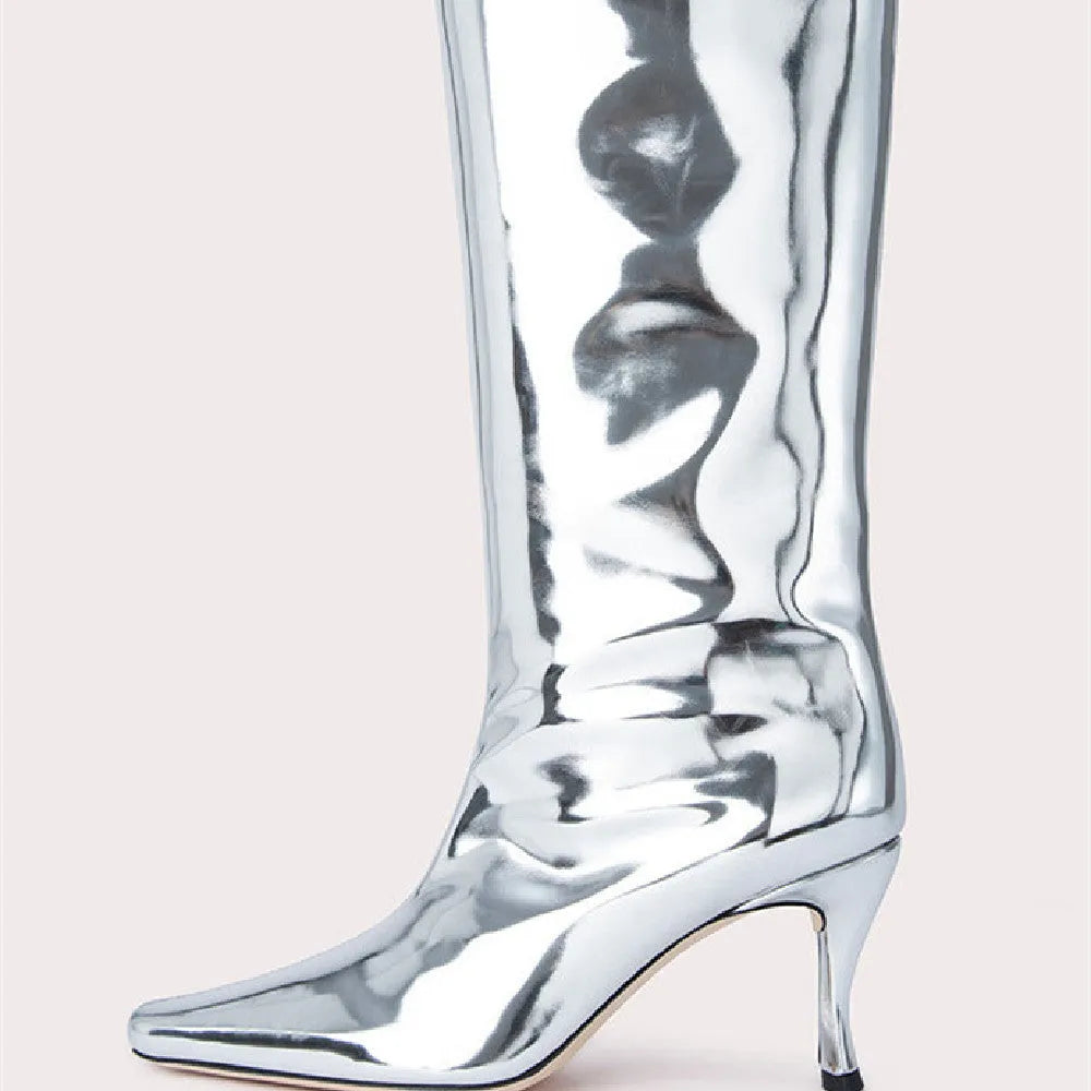 Women's square toe cowboy boots in microfiber available in multiple colours including snake pattern