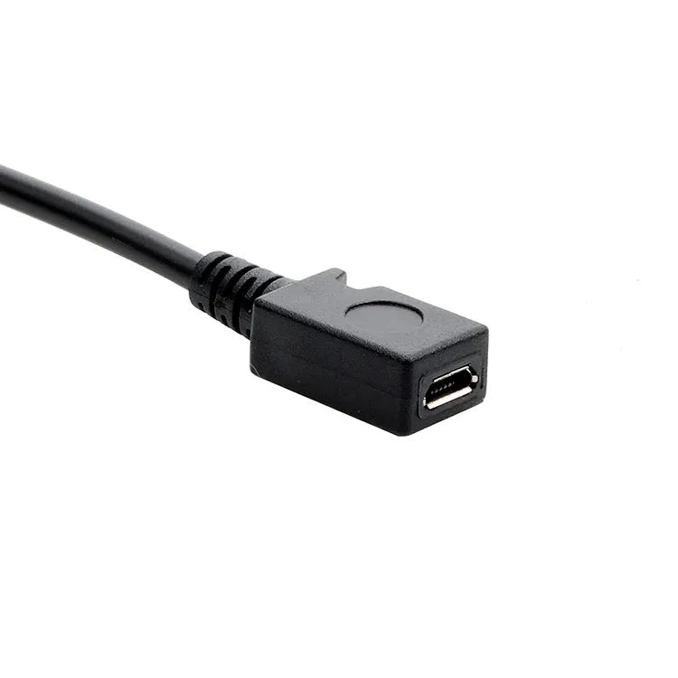 0.25m Micro USB female to Type-C male data cable for mobile phone