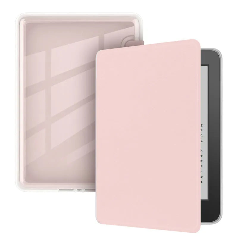 Magnetic acrylic leather cover for Kindle Paperwhite in dark night green flip case