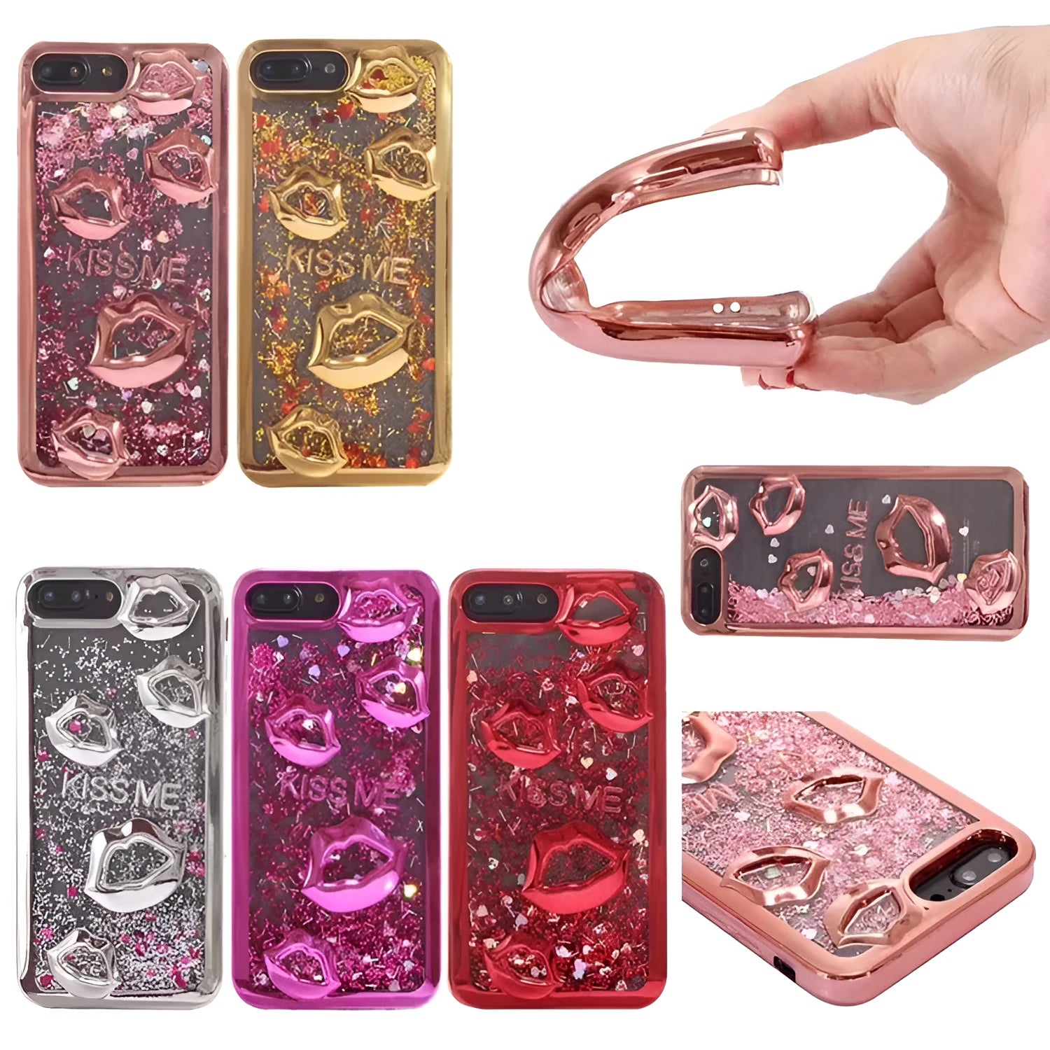 TPU phone back cover with 3D lips for Huawei P20 and P30 models in various colours.