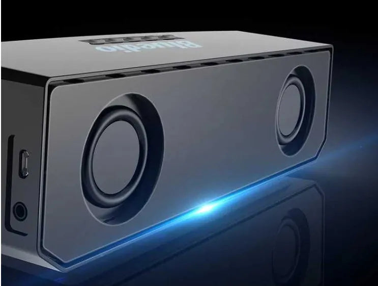 Black BS-6 Bluetooth smart speaker with compact rectangular design