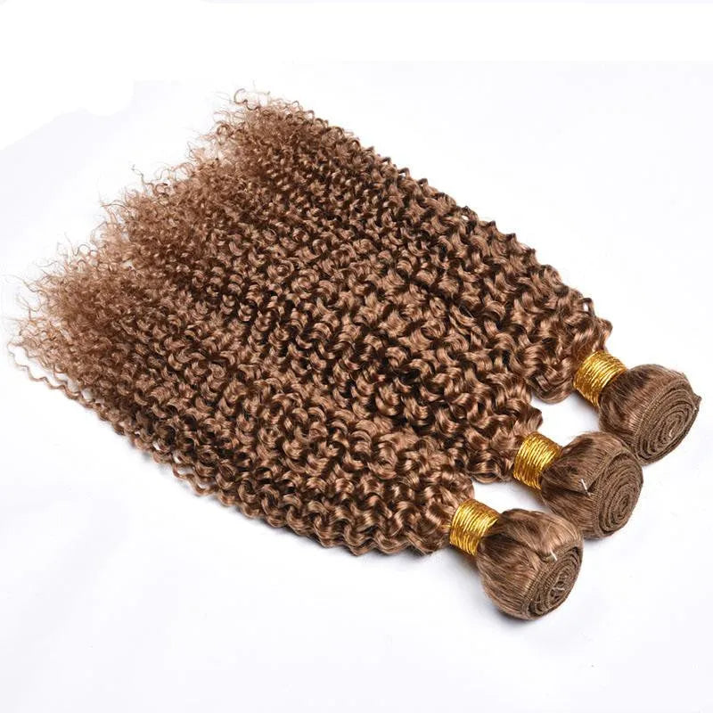 Kinky curly wave human hair wig medium length 10 to 24 inches mechanically processed