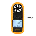 Orange digital portable wind speed measuring instrument handheld anemometer