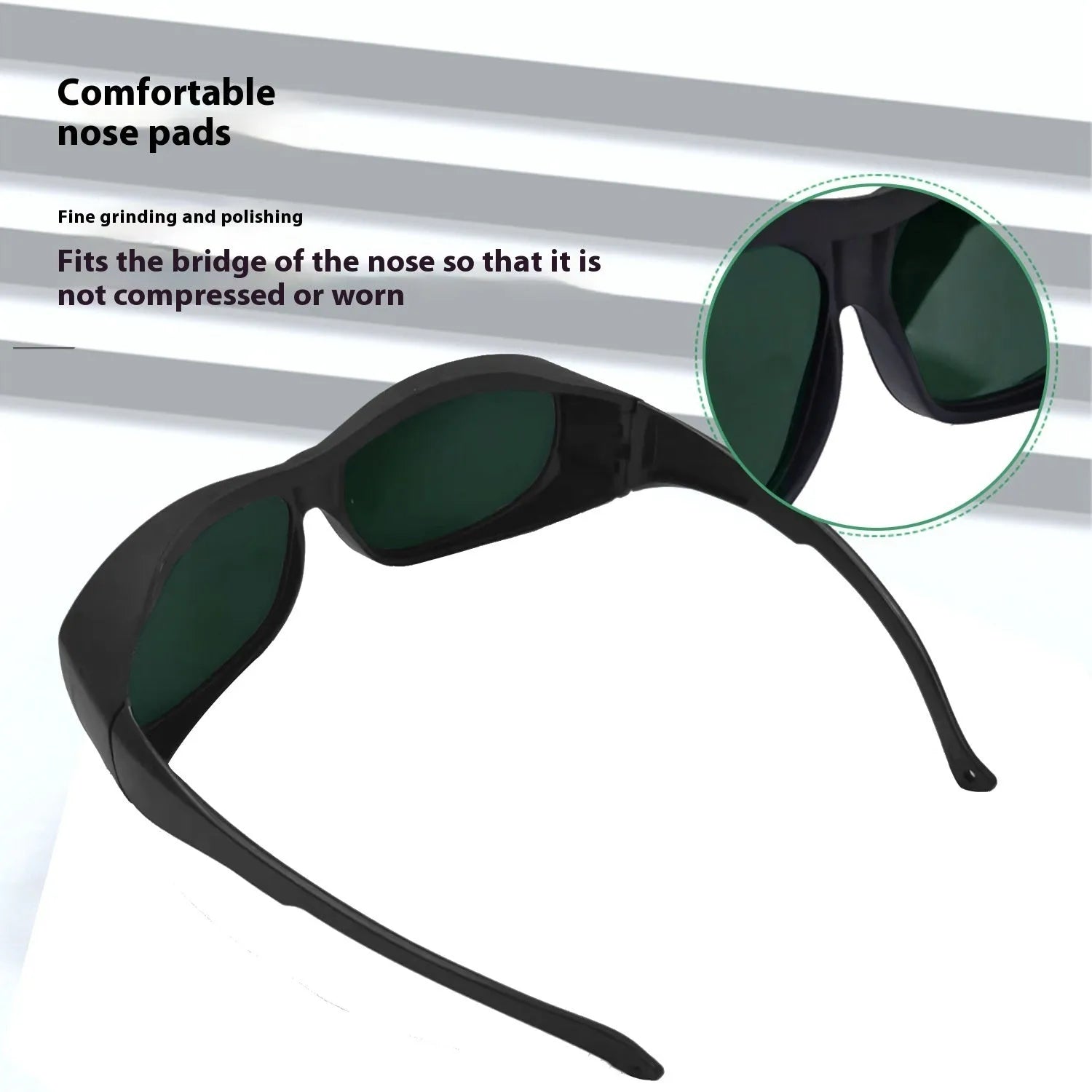 Photon skin rejuvenation and welding anti-glare goggles with laser protection