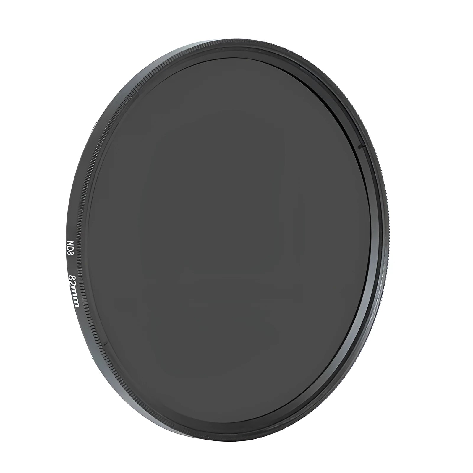 ND8 digital camera filter reducer with aviation aluminium frame for 49mm to 82mm lenses.