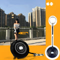 Black Bluetooth selfie remote with a clip-style snap grip for handheld or mounted use.